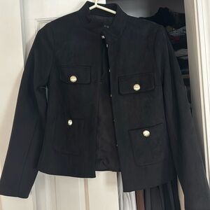 Black Zara suede blazer / suit jacket